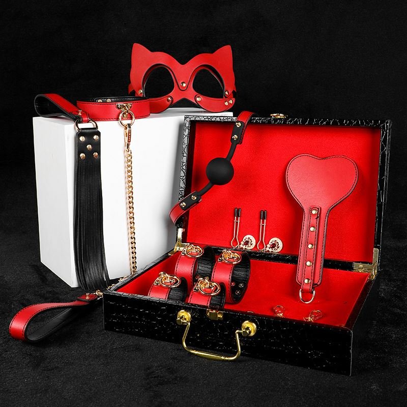 Bondage Kits Genuine Leather Restraint Set Fetish BDSM Gear Erotic Role Play Sex Toys For Couples SM Adult Cosplay Games