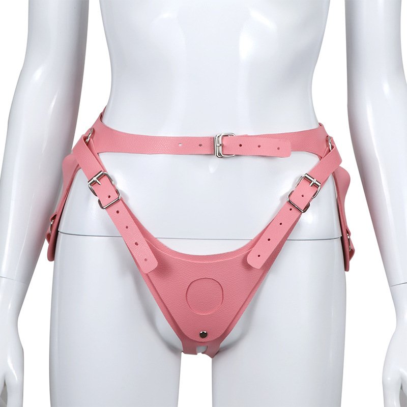 Ninghao Leather Strap On Harness Dildo Pants Sex Bondage Gear For Les Pink Strap On For Girl Adult Game