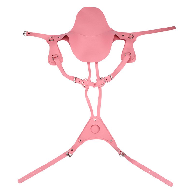 Ninghao Leather Strap On Harness Dildo Pants Sex Bondage Gear For Les Pink Strap On For Girl Adult Game