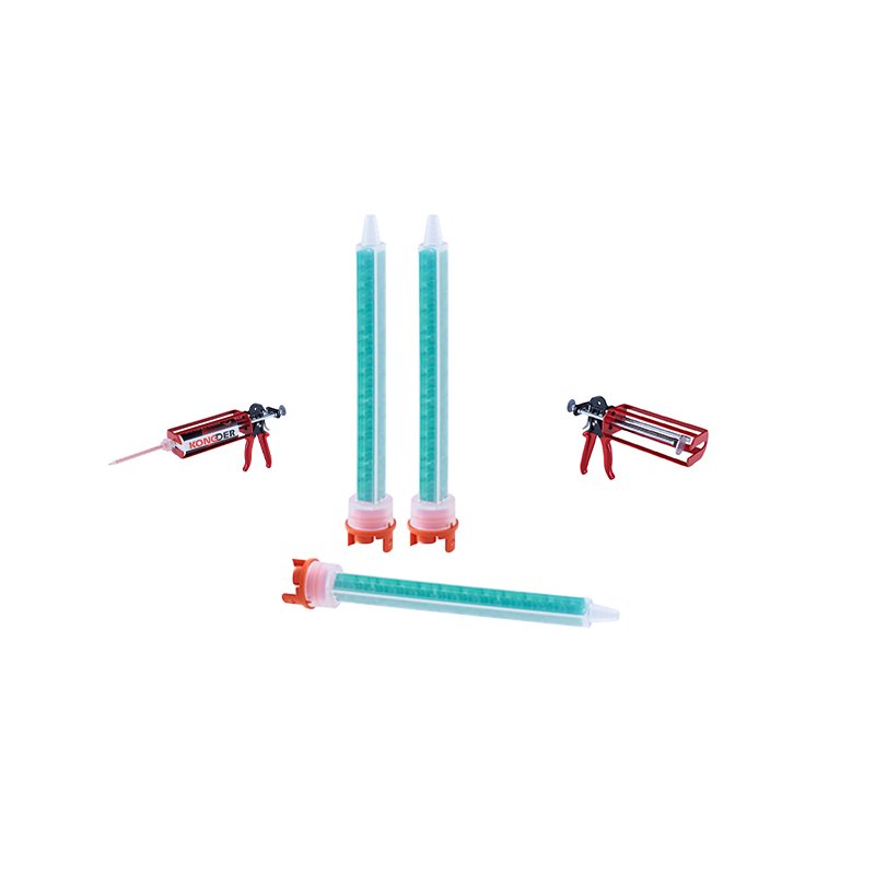 KONGDER 250&490m Bathtub Butt Glue Gun Static Mixer Simple Installation Glue Gun Tip Joint Gule Gun Threaded Mixing Tube