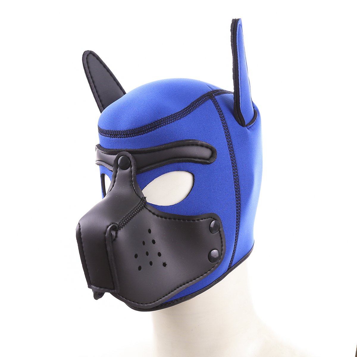 Bondage Gear Puppy Hood Neoprene Silicone Leather Full Head Role Play Bondage Kits Sex Toys for Man