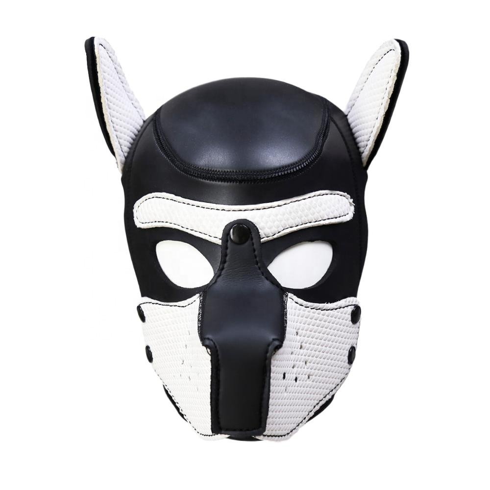 10 Colors 2 Size Factory BDSM Bondage Hood Neoprene Puppy Hood Leather Hood Eye Mask BDSM-Gear Fetish Mask Bondage Restraints