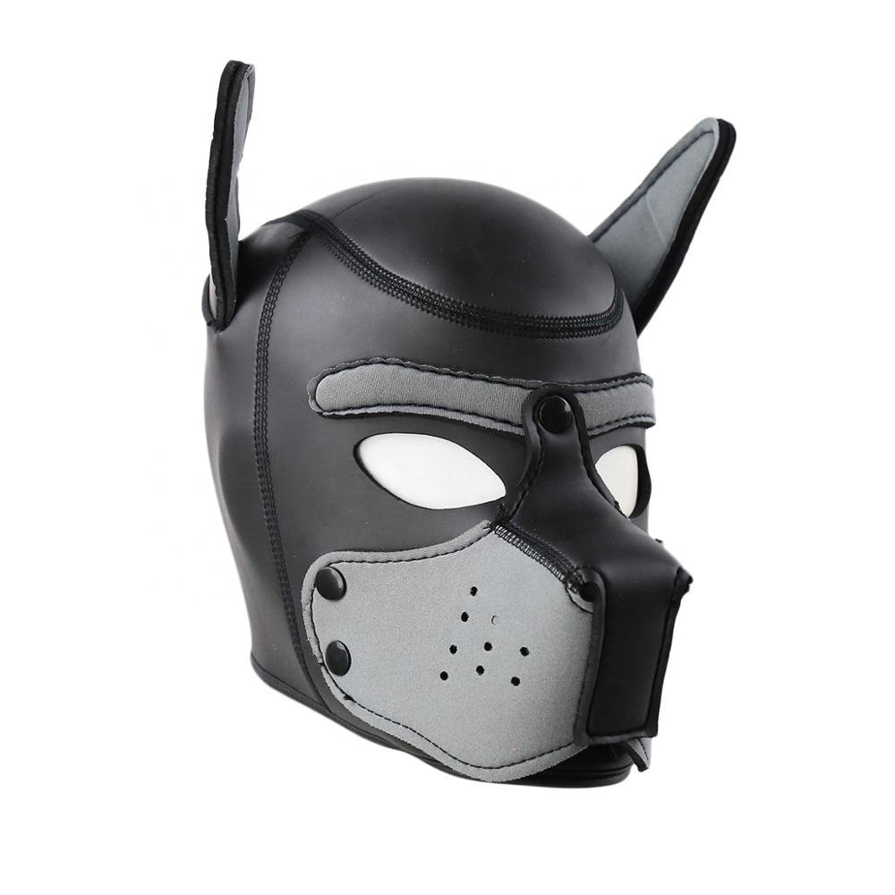 10 Colors 2 Size Factory BDSM Bondage Hood Neoprene Puppy Hood Leather Hood Eye Mask BDSM-Gear Fetish Mask Bondage Restraints
