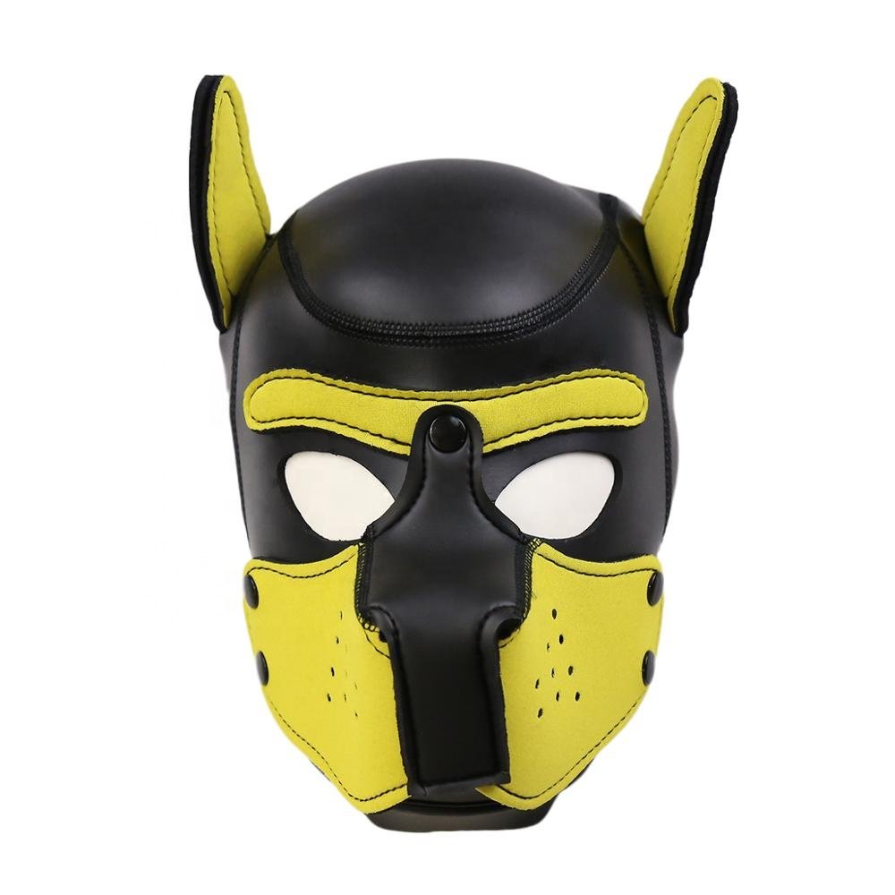 10 Colors 2 Size Factory BDSM Bondage Hood Neoprene Puppy Hood Leather Hood Eye Mask BDSM-Gear Fetish Mask Bondage Restraints