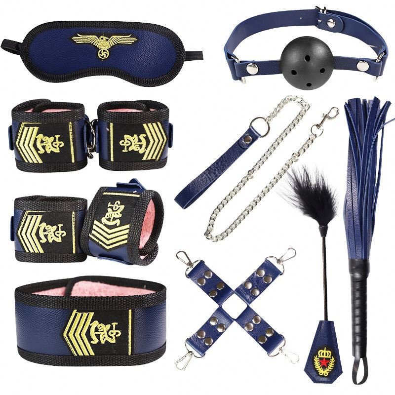 Sex Women Cosplay 12Pcs/Set BDSM Bondage Gear For Couples Sm Bondage Set Leather Restraint Kit Adult Sex Toys