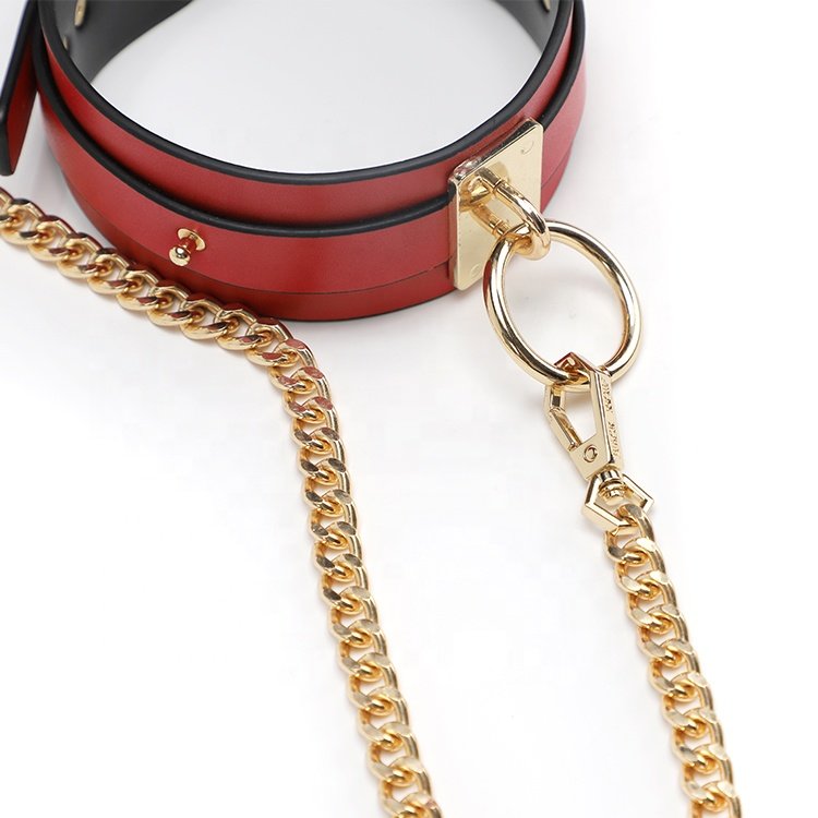 High Quality BDSM Adult Sex Good Edge Seal Restraint PU Leather Bondage Set