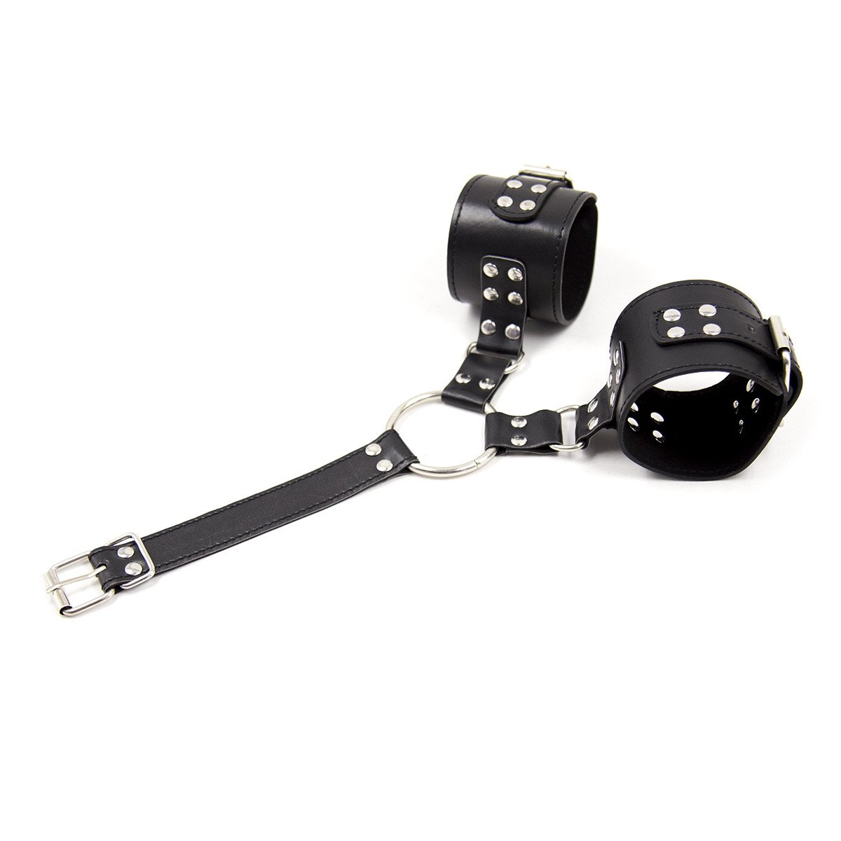 Hot Sale BDSM Bondage Leather Handcuffs Set Adjustable Restraint Ankle Cuffs Couples Games Sex Products