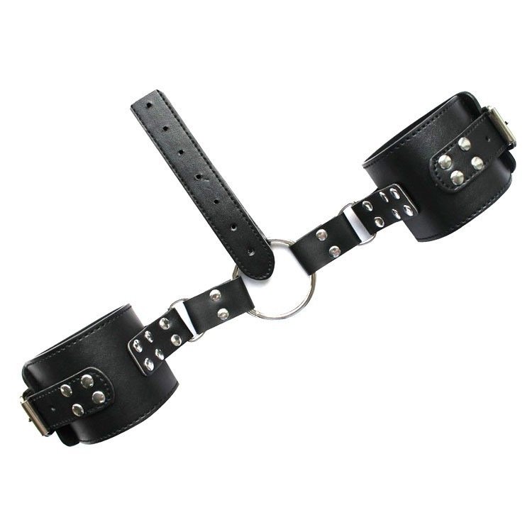 Hot Sale BDSM Bondage Leather Handcuffs Set Adjustable Restraint Ankle Cuffs Couples Games Sex Products