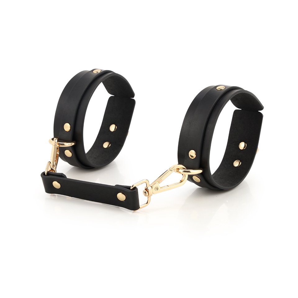Real Leather Bondage Gear Couples Erotic Foreplay SM Products Hot Girl PU Handcuffs Luxury Sexy Bondage Restraints BDSM Kit