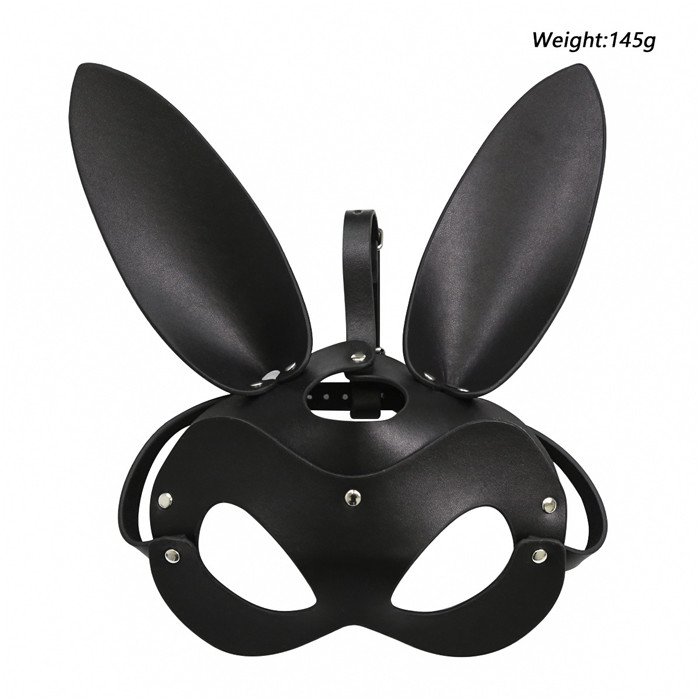 Hot selling PU Leather BDSM Head Bondage Gear Cat Rabbit Mouse Role Play Party Blindfold Mask
