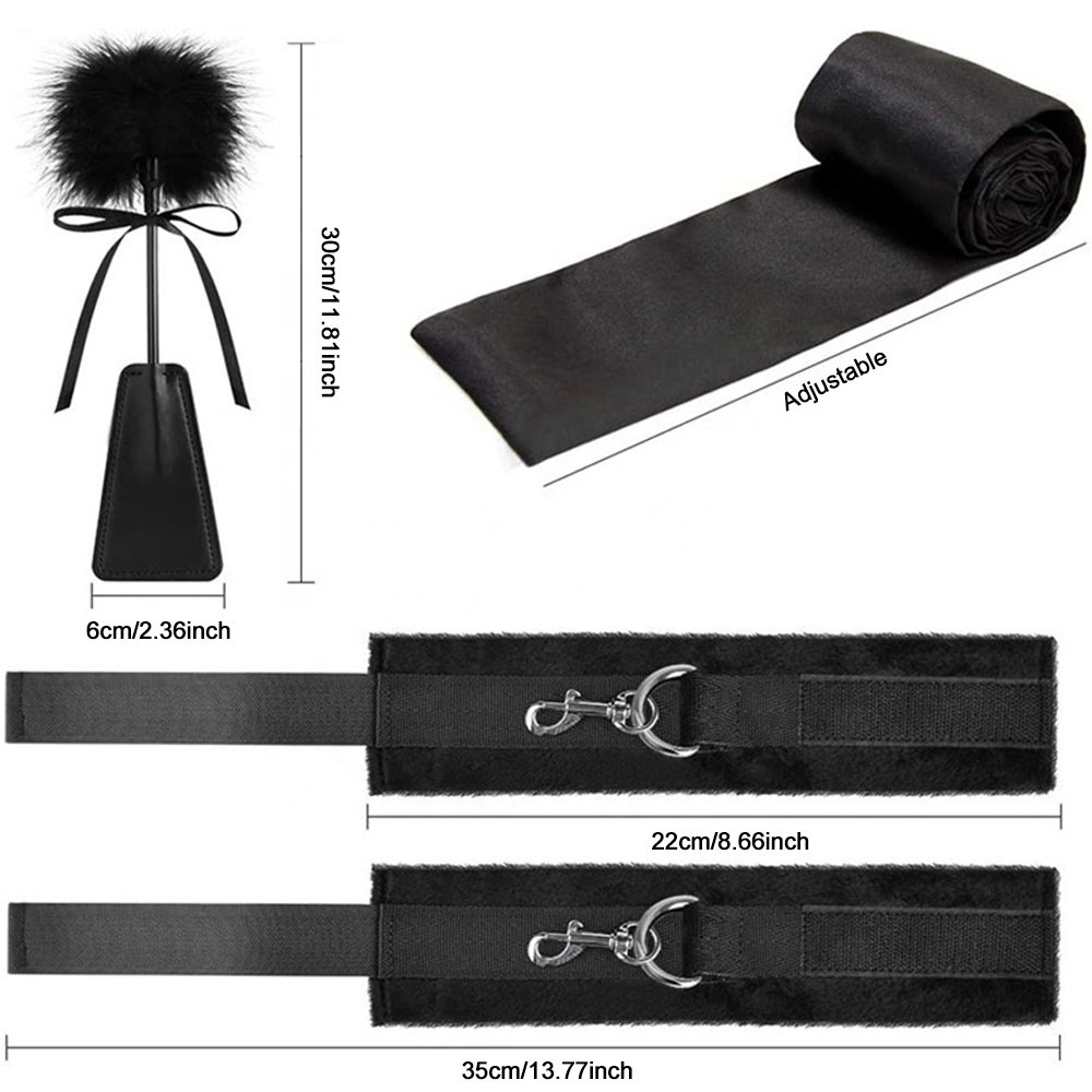 Factory Wholesale BDSM Bondage Gear Set Kits Sex Toy for Adult Women Couples Set Handcuffs Ankle Cuff Restraints