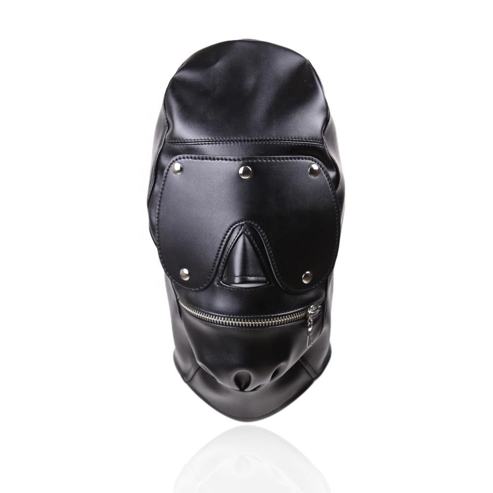 Factory BDSM Bondage Hood PVC Puppy Hood Leather Hood Eye Mask BDSM-Gear Fetish Mask Bondage Restraints