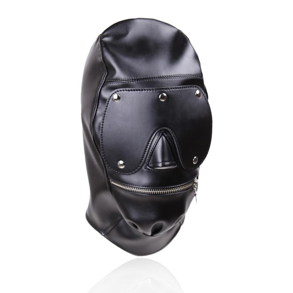 Factory BDSM Bondage Hood PVC Puppy Hood Leather Hood Eye Mask BDSM-Gear Fetish Mask Bondage Restraints