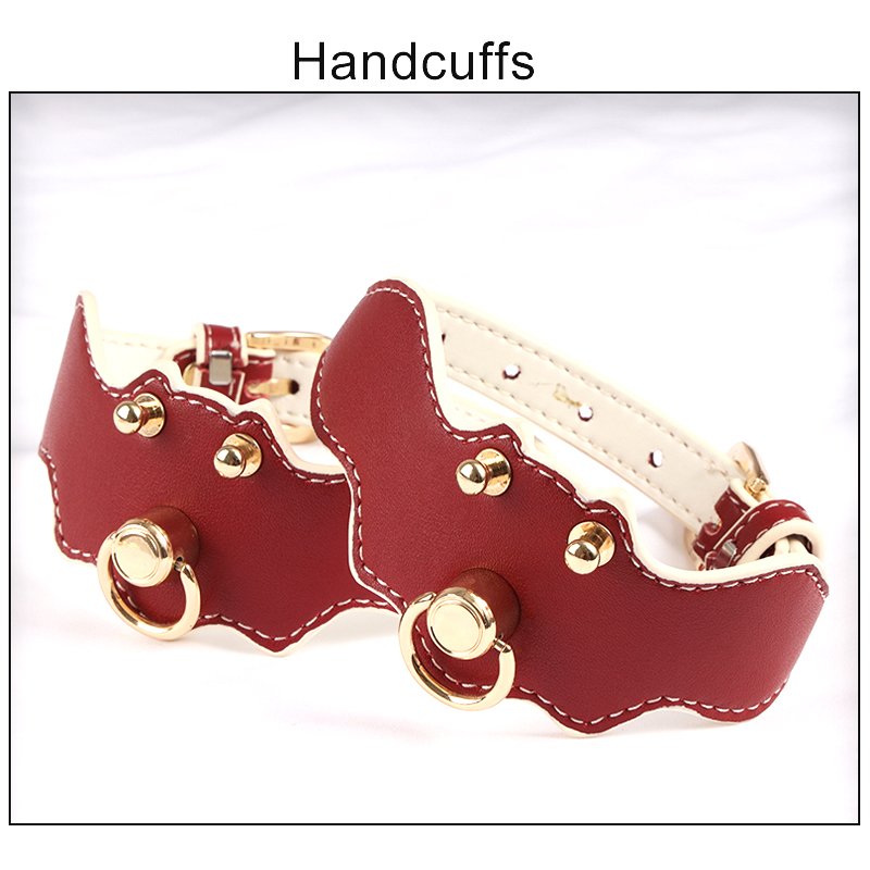 MOGlovers Bondage Set BDSM Special Design Red Artificial Leather Gear Kit Toys for Women juguetes sexuales