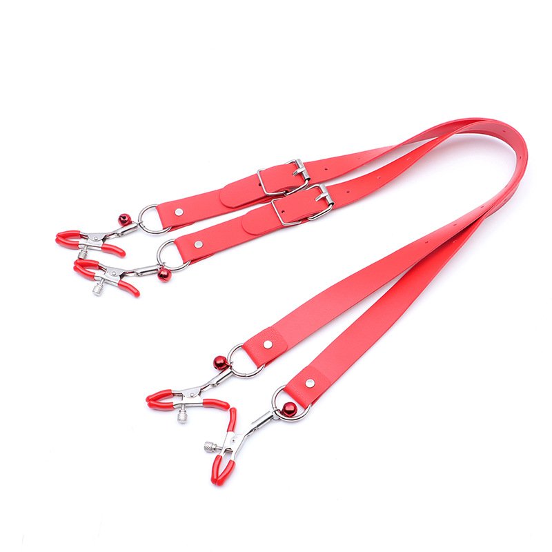 Toys BDSM Metal Nipple Clamps with Long Leather Belt Sex Bondage Gear Juguetes Sexuales Para Mujeres Handcuff Type Type SM