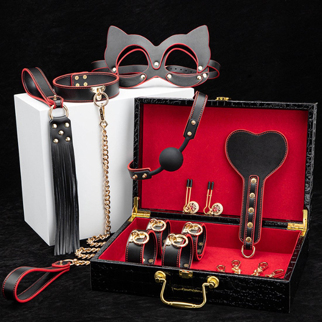 Bondage Kits Genuine Leather Restraint Set Fetish BDSM Gear Erotic Role Play Sex Toys For Couples SM Adult Cosplay Games