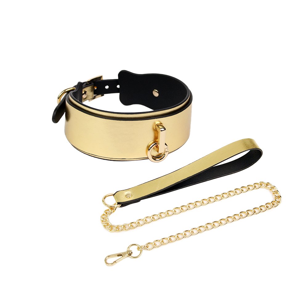 Luxury Gold Bondage Gear BDSM Set Sex Toys For Women Sexy Erotic Fetish Accessories Handcuffs Collar Couples Adult Games
