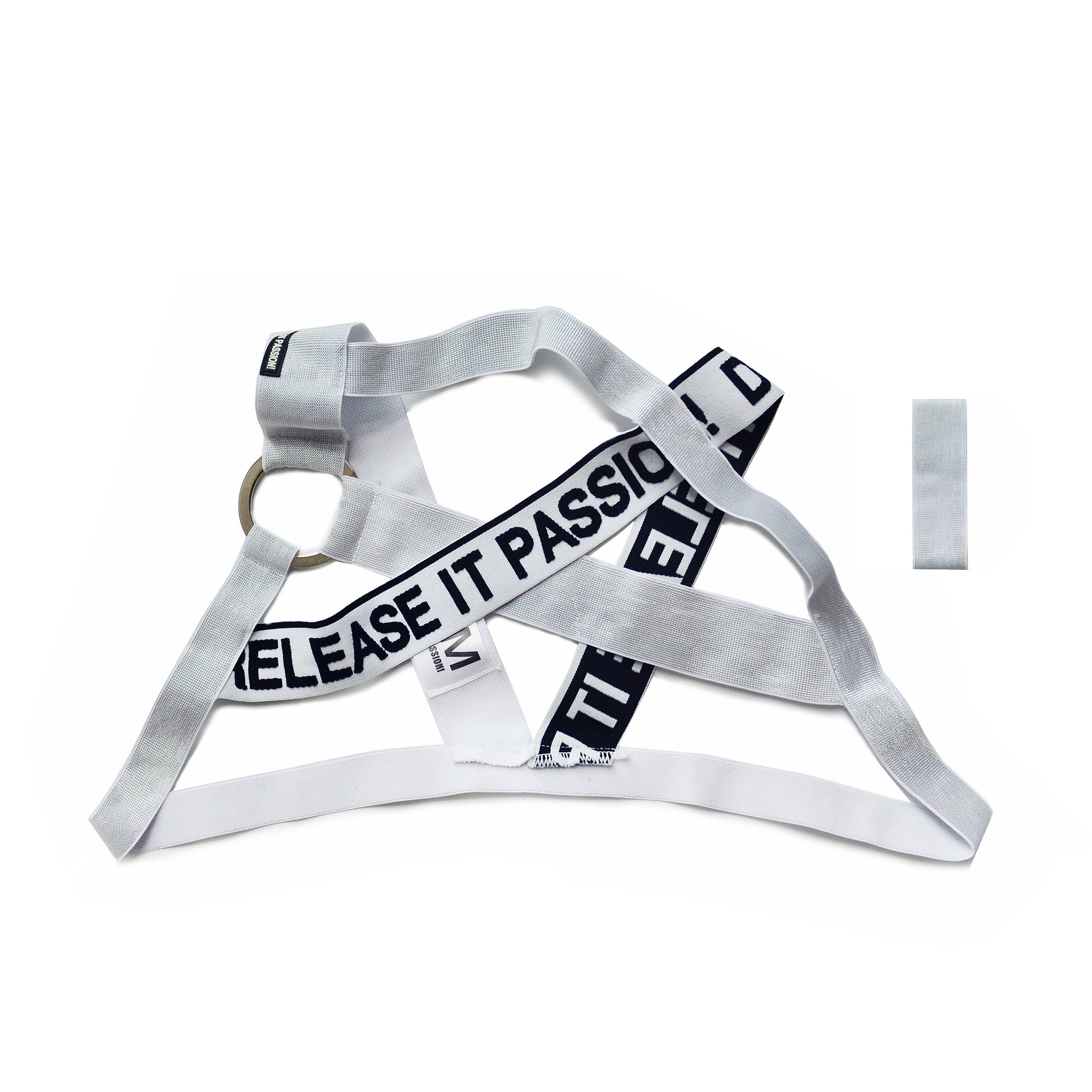 Custom logo Bondage Gear Shining Bondage Belt Restraint Body Harness For Men Party Wear For Show With Armband