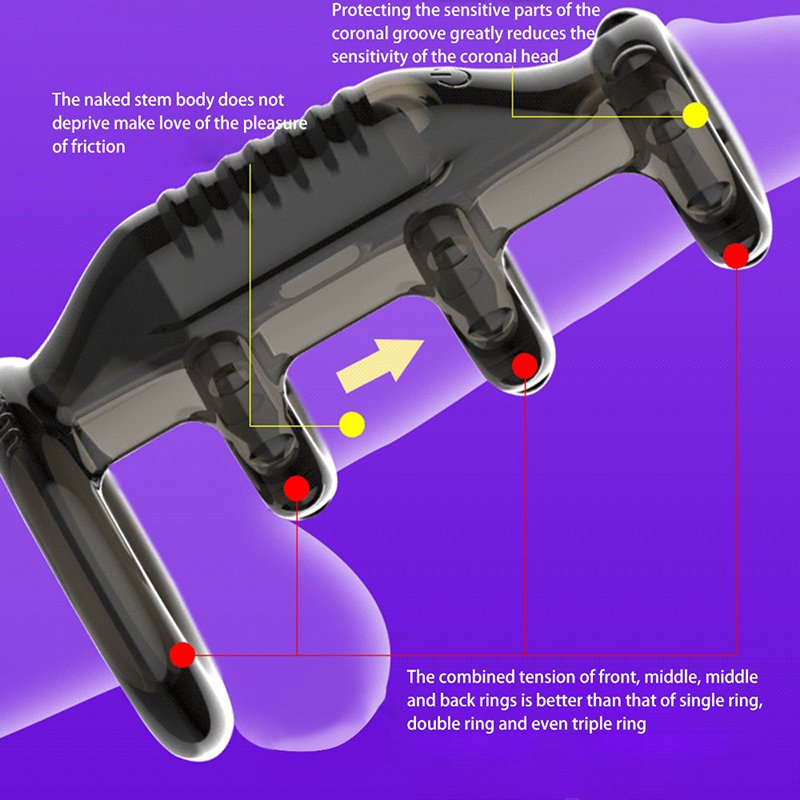 Fantasy Spot Stimulator Bullet Vibrator Cock Sleeve Penis Vibrating Ring Ejaculation Delay Strap Dildo Bondage Gear Sex Shop