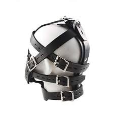 leather fetish face hood