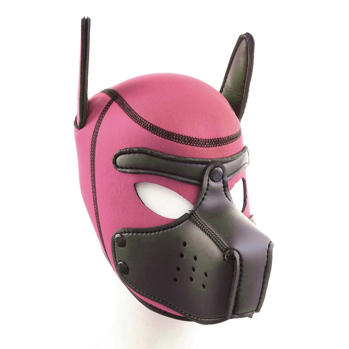 Reverse color Neoprene Puppy Hood Factory BDSM Bondage Gear Neoprene Puppy Hood Eye Mask Fetish Doggie Mask
