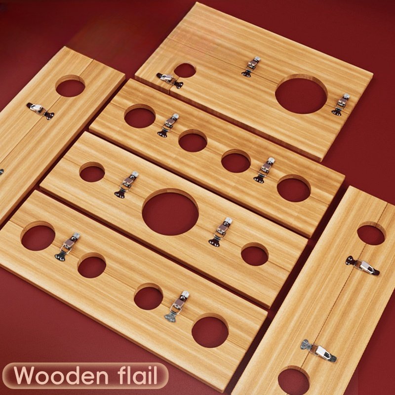 Mr.Shen wooden handcuffs bound ankle shackles ancient retro sex toys adult props SM wooden shackles