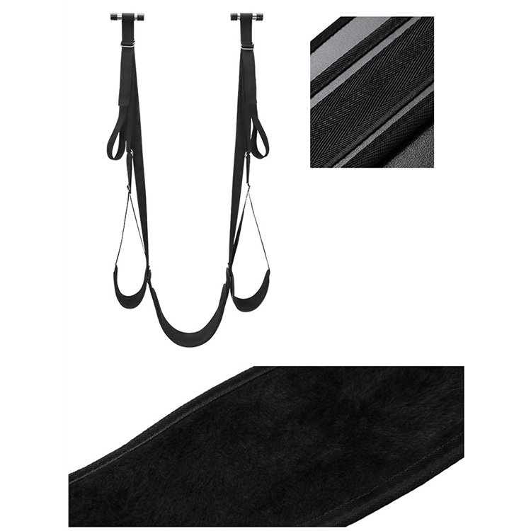 Bdsm sex door swing with seat sexy slave bondage kit for adult couples with ajustable straps 360 degrees spinning love swing