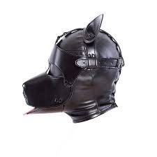 Leather Bondage Fetish Dog hood