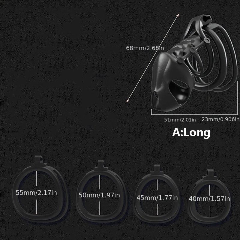 high quality Men's ABS Nautilus Estim Chastity Cage Black Male Chastity Sex Toys for Adults' Bondage Gear and Cock Cage