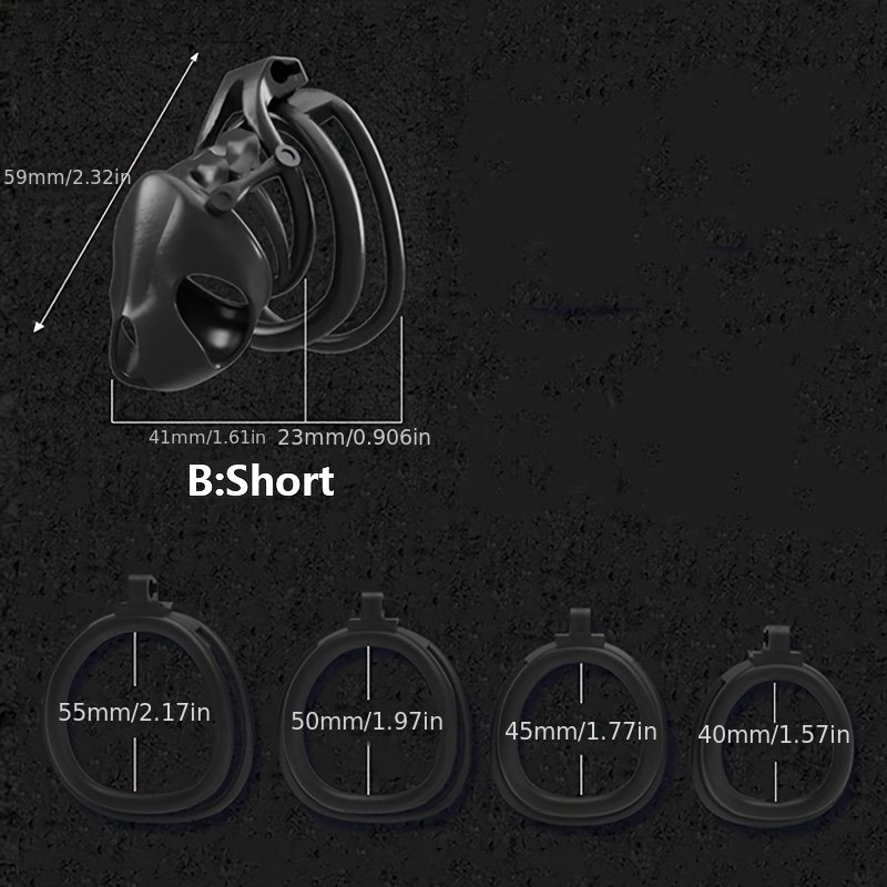 high quality Men's ABS Nautilus Estim Chastity Cage Black Male Chastity Sex Toys for Adults' Bondage Gear and Cock Cage