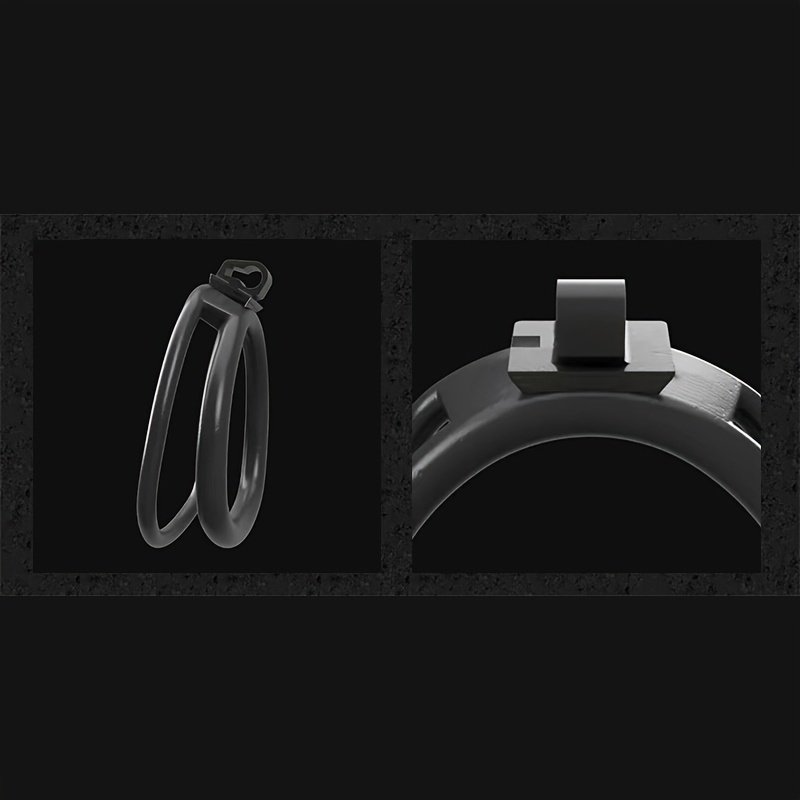 high quality Men's ABS Nautilus Estim Chastity Cage Black Male Chastity Sex Toys for Adults' Bondage Gear and Cock Cage