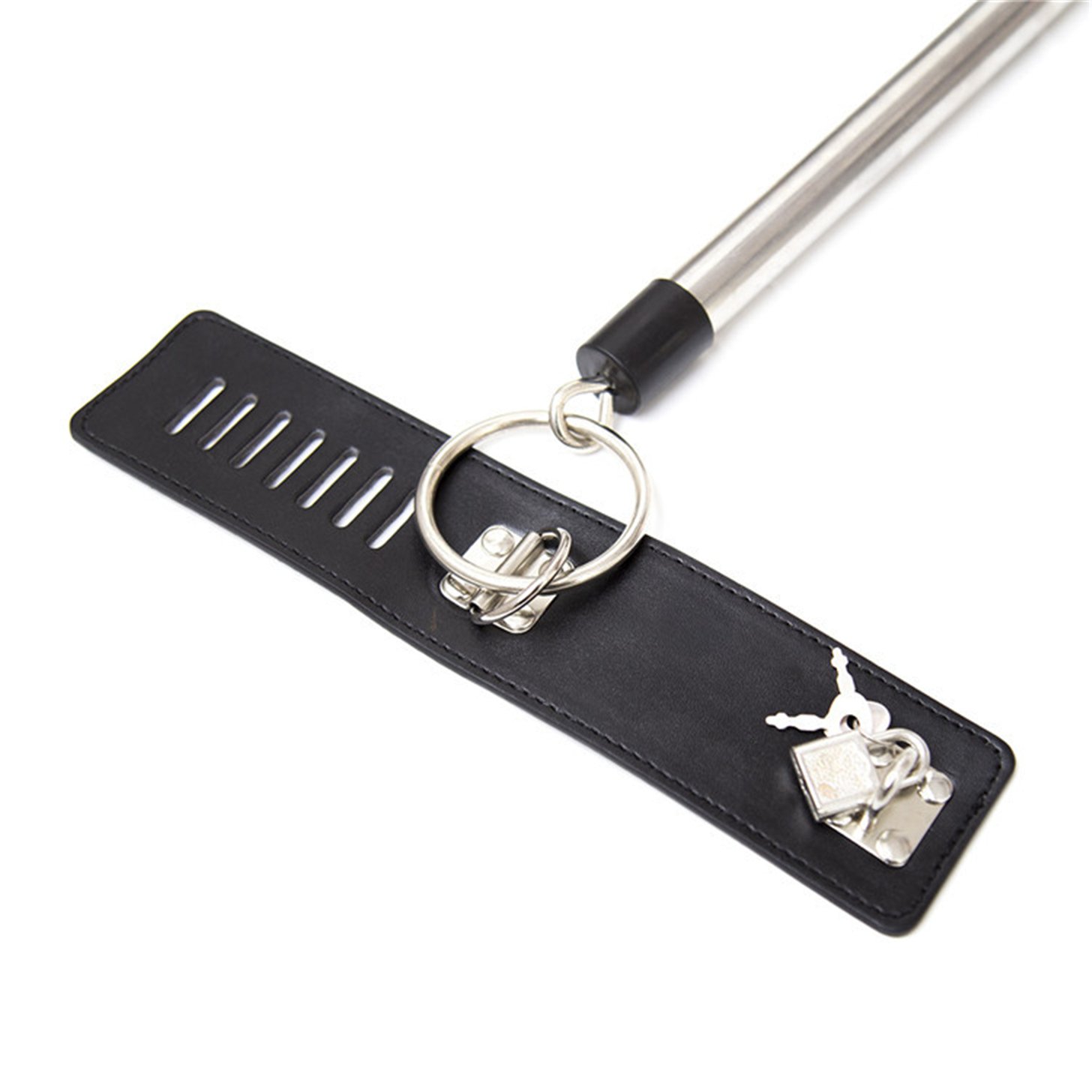 Spreader Bar Restraints Bondage with Handcuffs Wrist Cuffs Black for Couples Detachable Restraints BDSM Tube