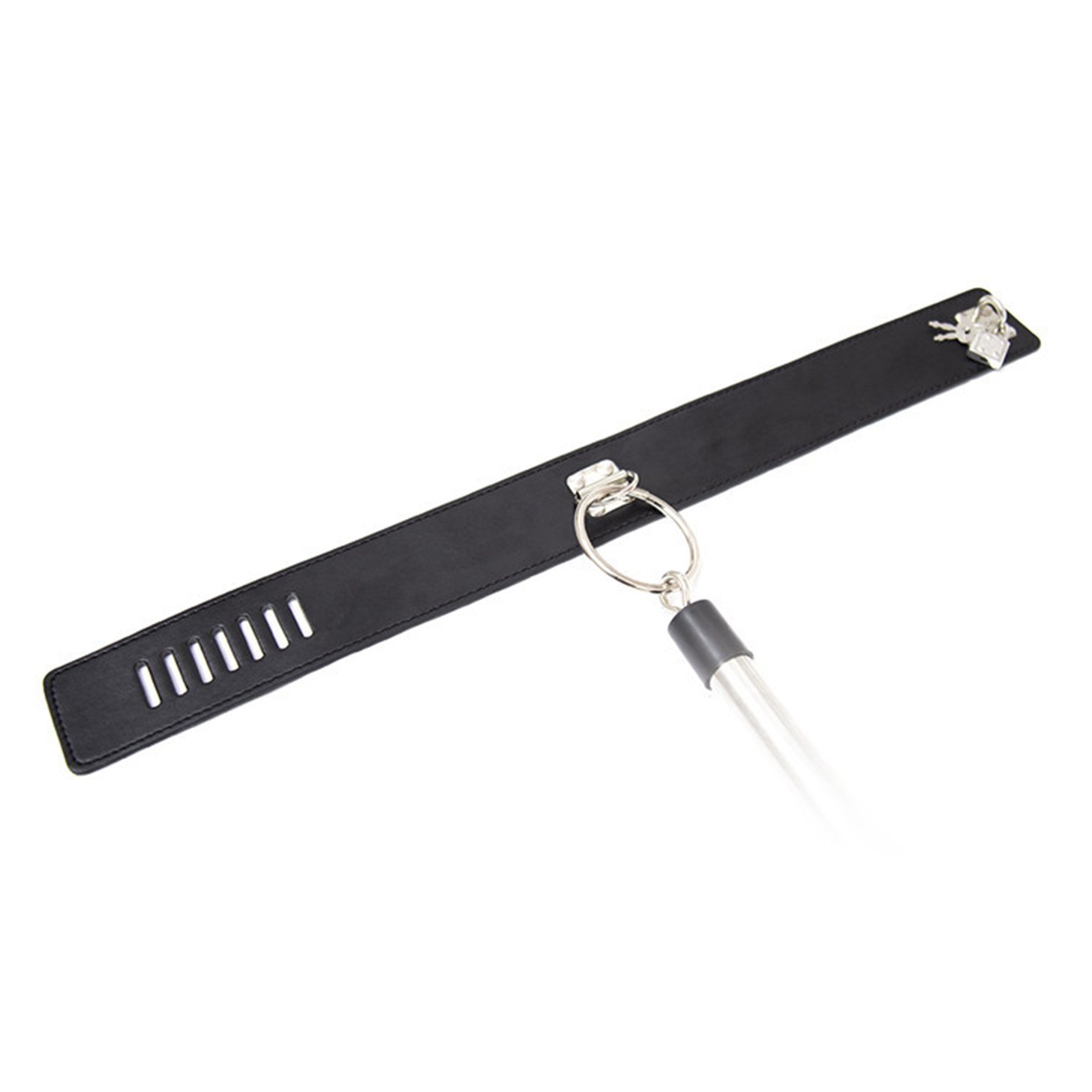 Spreader Bar Restraints Bondage with Handcuffs Wrist Cuffs Black for Couples Detachable Restraints BDSM Tube