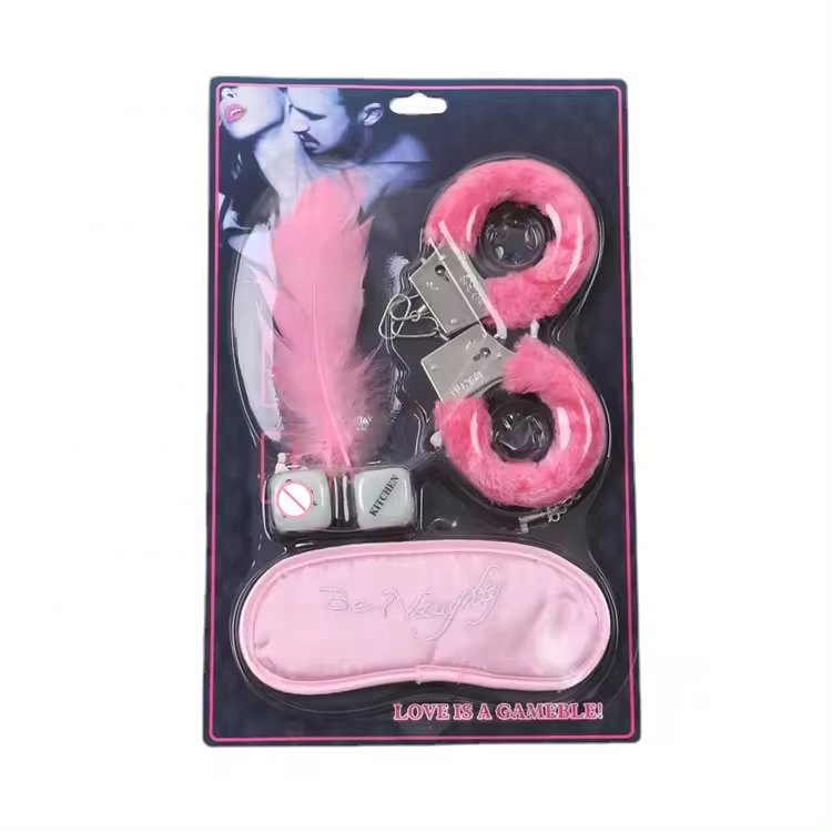 Bachelor Party Game Set Pants Whip Furry Feather Flirting Tickler Dice BDSM Set Eye Blindfold Handcuffs Sex Toys For Hen Night