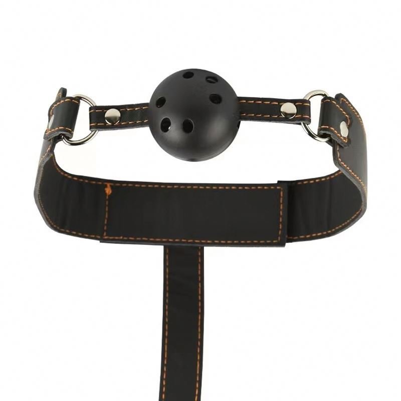 Leather Bondage Restraint Gear With Stainless Steel Anal Plug Mouth Gag Handcuffs Ass Intruder Butt Plug For Adult