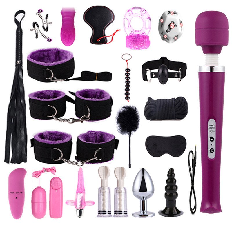 Sm Anal Vibrator Accessories Bdsm Restraints Kits Slave Game Gear Bondage Set With Sex Toys For Couple