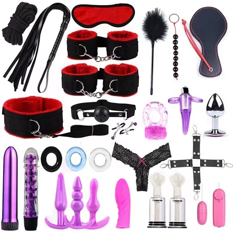Sm Anal Vibrator Accessories Bdsm Restraints Kits Slave Game Gear Bondage Set With Sex Toys For Couple