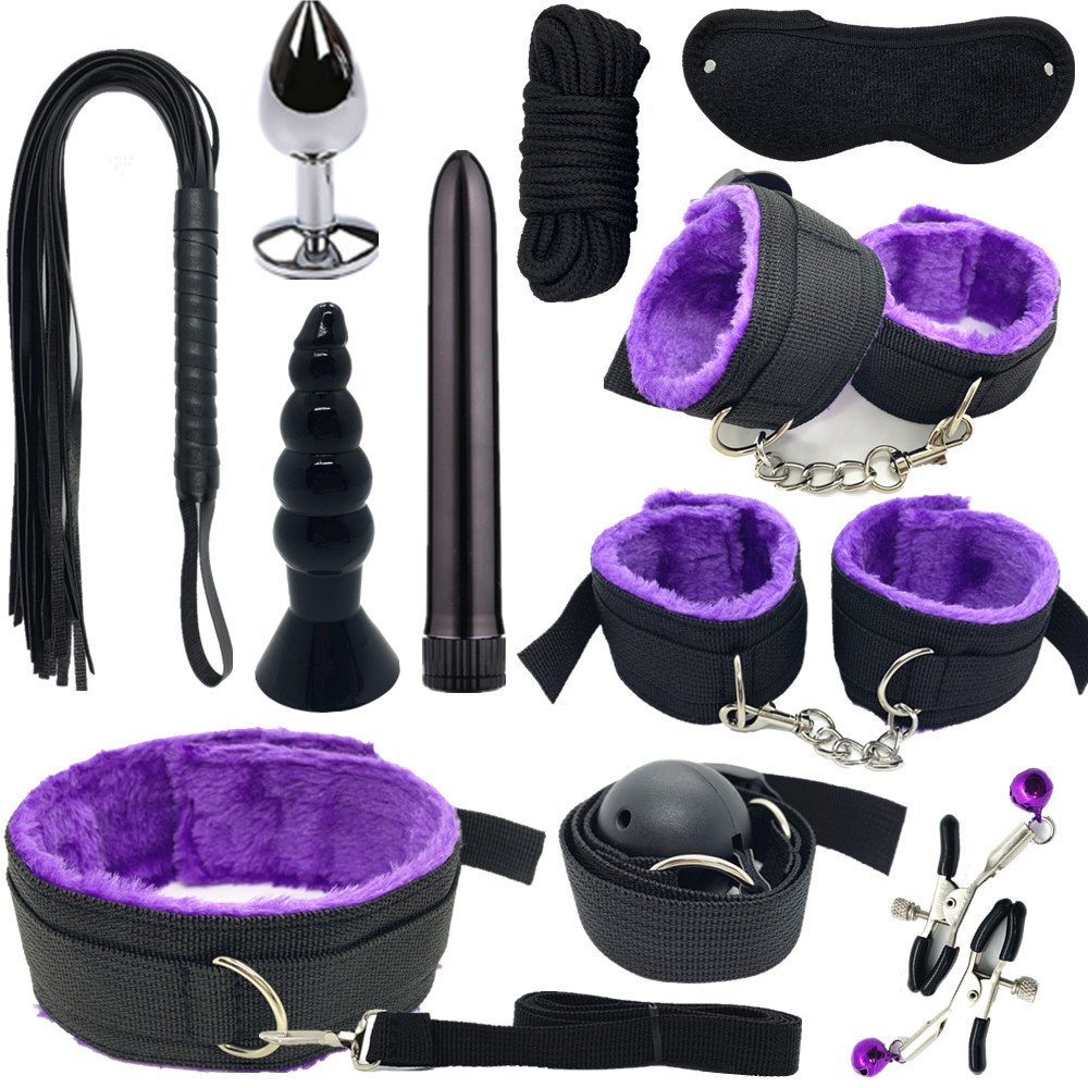 Sm Anal Vibrator Accessories Bdsm Restraints Kits Slave Game Gear Bondage Set With Sex Toys For Couple