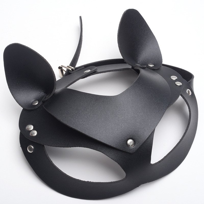 Women Half Face Eye PU Mask Night Dance Ball Masquerade Party Cosplay Game Face Decoration Sex Toy Bondage Gear