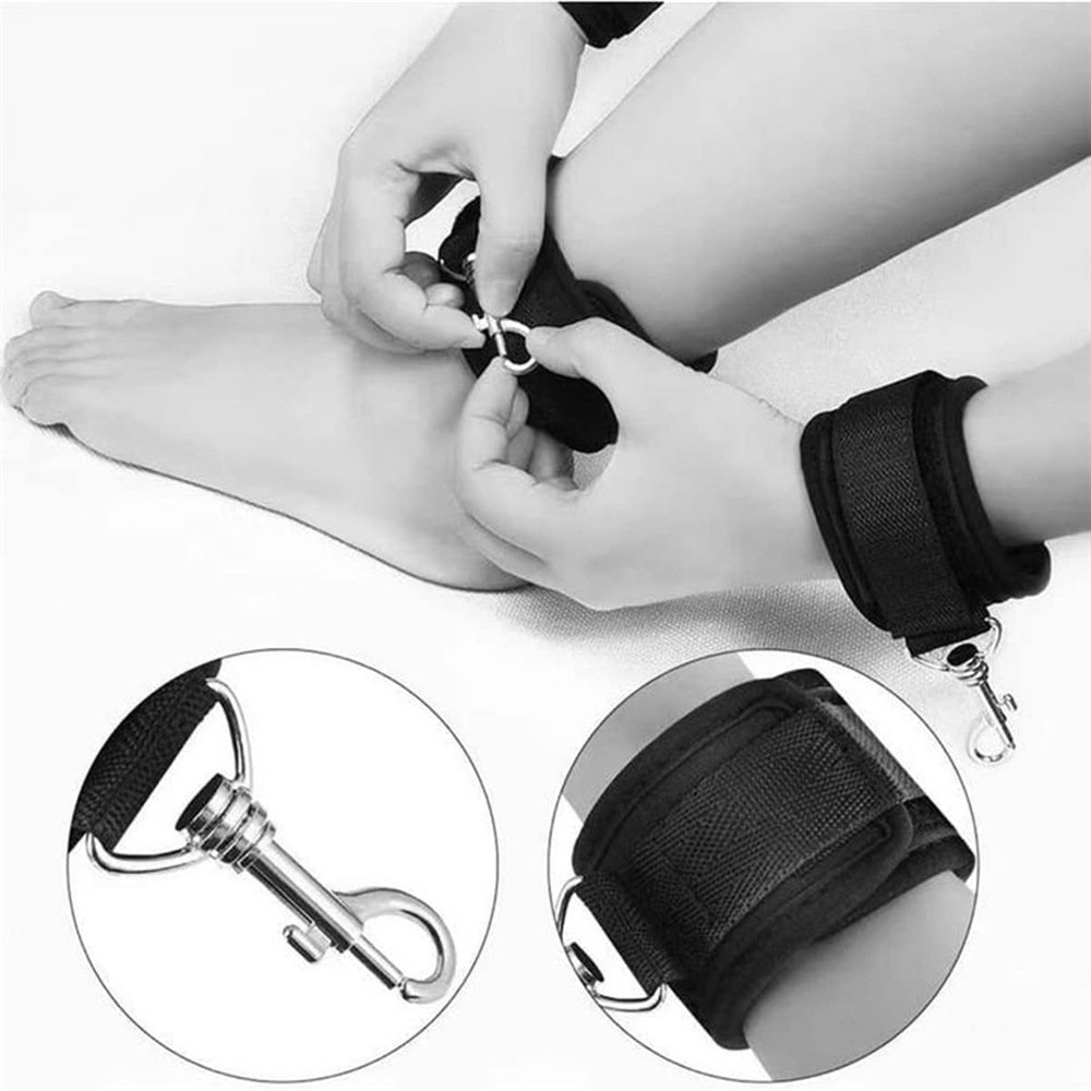 Sexfoxes SM Adult Sex Bandage Upgrade Reinforced Bed Bondage Gear Binding Four Corner Bed Binding Sex Tool for Couple Accessory