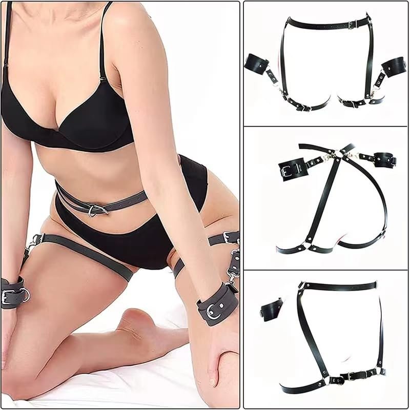 Strap On Bdsm Body Sex Toys Sexy Leather Bow Bondage Harness Female Adult Products Bondage Gear
