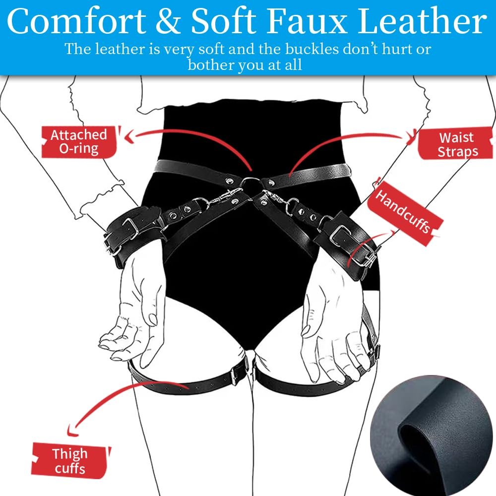 Strap On Bdsm Body Sex Toys Sexy Leather Bow Bondage Harness Female Adult Products Bondage Gear