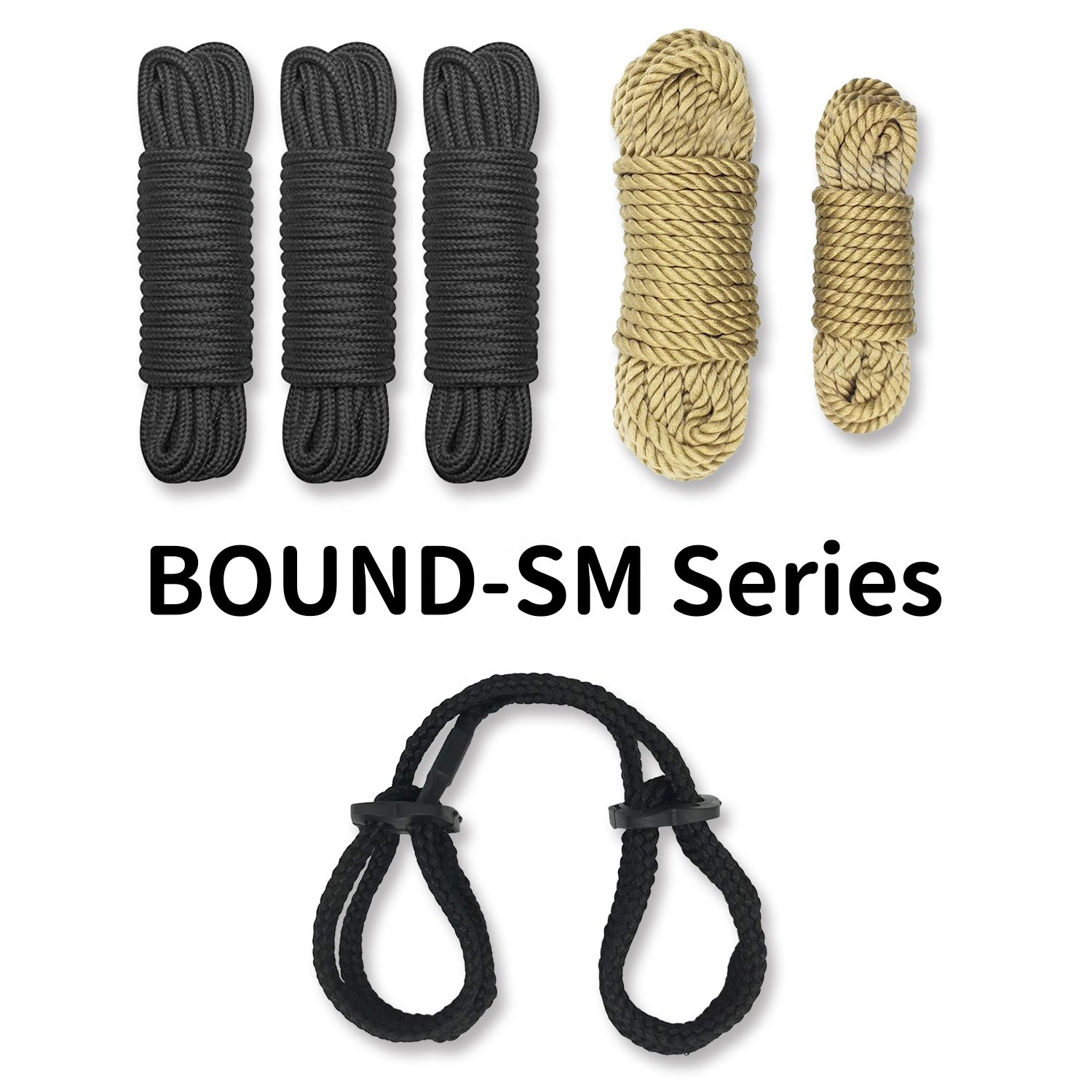 BDSM Bondage silk rope adjustable bondage rope, sexy handcuffs leg straps slave bondage for SM