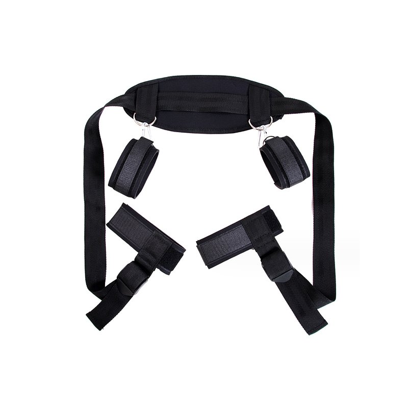 Double Couple BDSMS Bed Restraints Kit Sex Toys Wrist Leg Restraint Straps Hand & Ankle Cuffs Adults Bed Sex Bondage Restraints