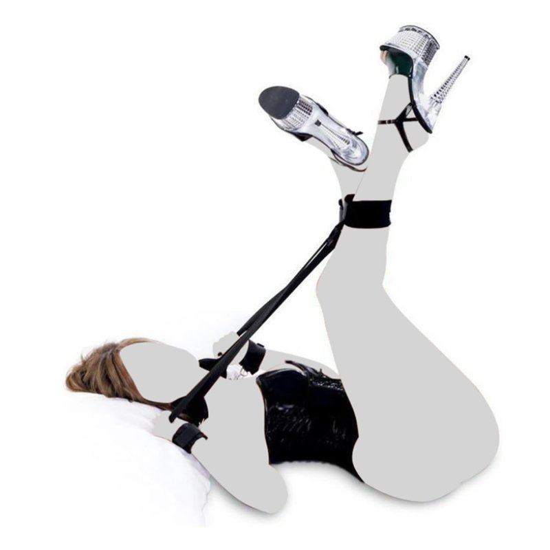 Double Couple BDSMS Bed Restraints Kit Sex Toys Wrist Leg Restraint Straps Hand & Ankle Cuffs Adults Bed Sex Bondage Restraints