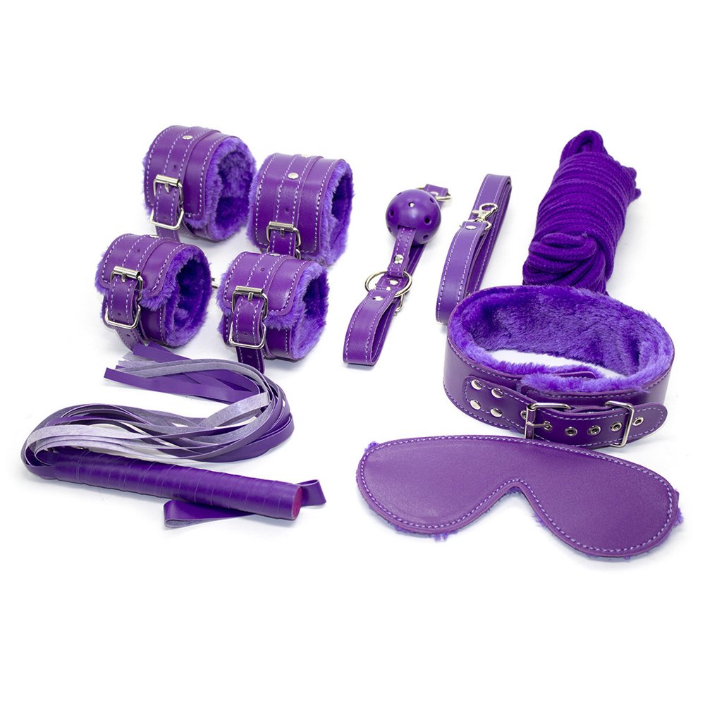 BDSM Bondage PU Leather Fetish Kit Restraints Slave Sex Toy Bondage For Couples