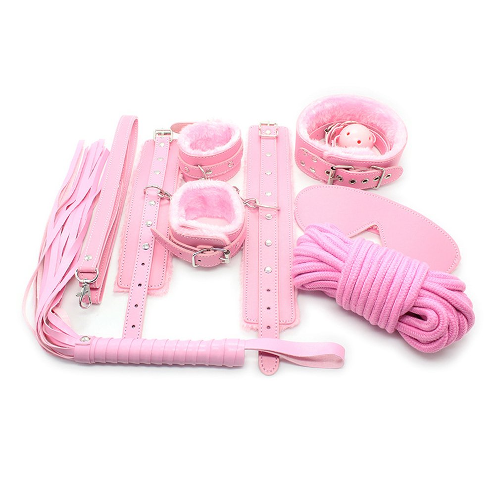 BDSM Bondage PU Leather Fetish Kit Restraints Slave Sex Toy Bondage For Couples