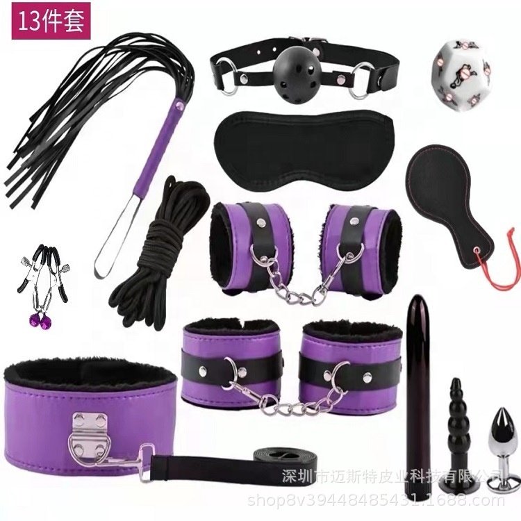 Vico bdsm 13pcs bondage factory price SM bondage restraint 10 Pcs Bed Bondage Kit BDSM Fetish toy