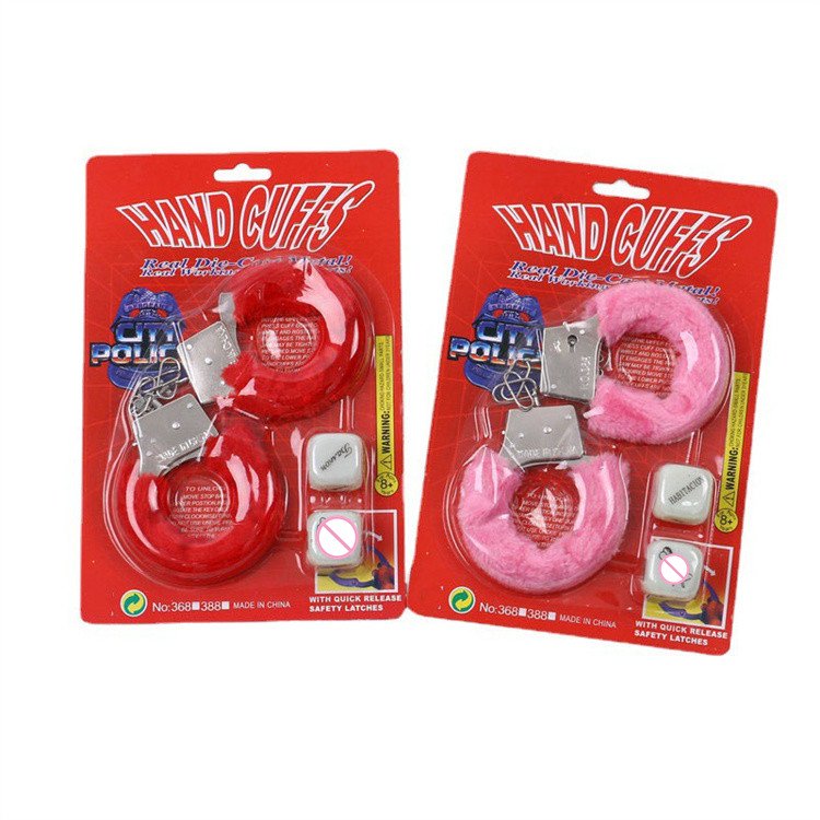 New Package SM Couple Games Sex Toy Adult Sexy Dice Bondage Gear Handcuffs Fluffy