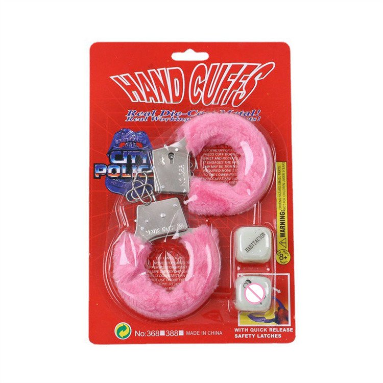 New Package SM Couple Games Sex Toy Adult Sexy Dice Bondage Gear Handcuffs Fluffy